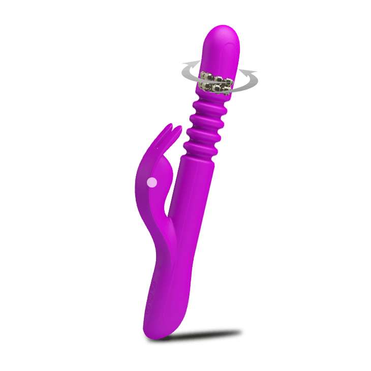 Pretty Love Donahue Thrusting Bunny Vibrator Purple