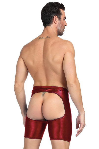 Kinksters Burgundy Wet Look Boxer Briefs