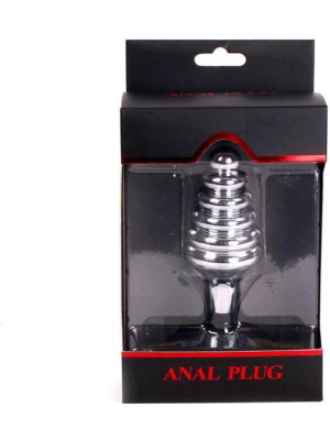 Butt Plug - Kiotos Metal Sucker Butt Plug Thread Silver 10.5cm