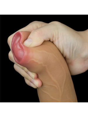 Huge Realistic Silicone Handle Cock 28 cm (Flesh) - Lovetoy
