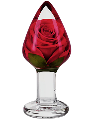 ToyJoy Rosebud Anal Plug Medium - Clear