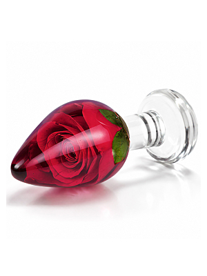 ToyJoy Rosebud Anal Plug Medium - Clear