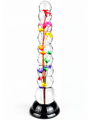 ToyJoy Everlasting Bloom Beaded Dong - Clear