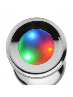 Light Up Medium Anal Plug + Free Vibrating Ring