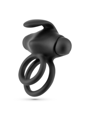 Thumper - Vibrating Double Cockring with Remote Control - Black
