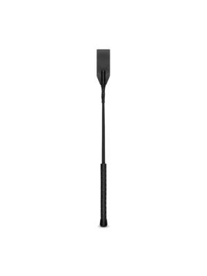 Faux Leather Crop Whip - Black
