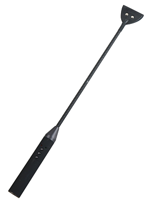 Hidden Desire Extreme Electro Riding Crop - Black