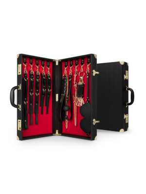 Bedroom Fantasies - Bondage Suitcase 13 Pcs - PU Leather