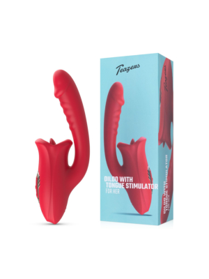 Teazers Dildo with Clitoris Stimulator
