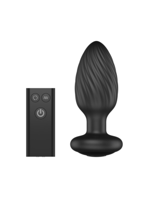 Tornado - Remote Control Rotating Butt Plug - Black