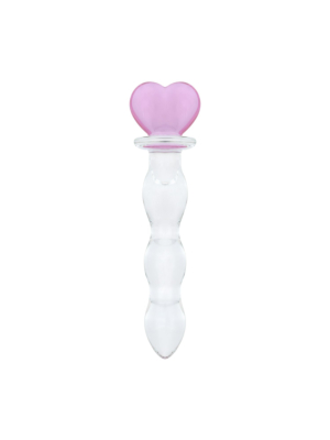 Gildo - No. 35 Glass Dildo Heart Shape - 18.8 cm