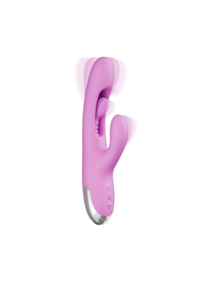 Rabbit Vibrator with Moving Finger Purple - Good Vibes Only