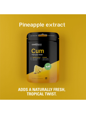 CoolMann - Cum Food Supplement - Pineapple 60 pcs