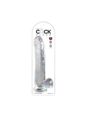 Pipedream Cock 11 Inch With Balls Clear