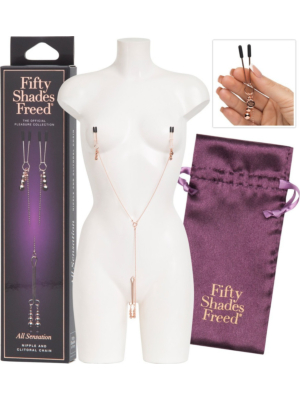 Nipple and Clitoral Chain - Fifty Shades Freed All Sensation Gold