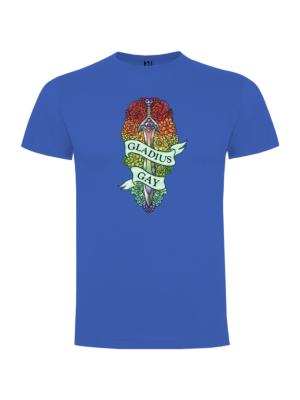 gladius gay blue t-shirt with stamp
