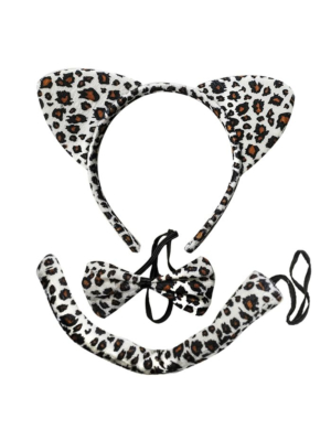 Leopard accessory set