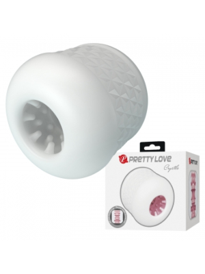 PRETTY LOVE - CRYSTLE MALE MASTURBATOR WHITE
