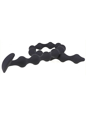 Long Dildo Thin Beads 55 x 2.3cm