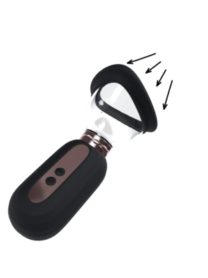 Dazzling - Rechargeable Vulva and Breast Pump - Black