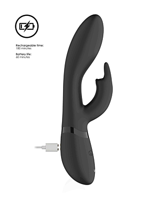 Vive Zosia Classic G-Spot Rabbit Vibrator – Black