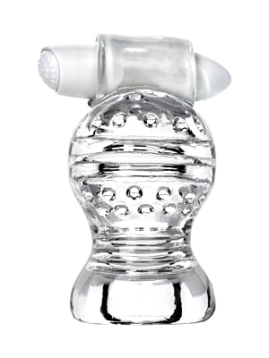 Lingam Shakti Vibrating Masturbator – Transparent