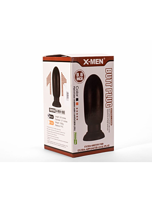 X-MEN 9.6" Huge Butt Plug Black 1