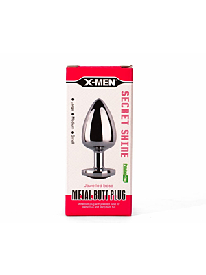 X-MEN Secret Shade Metal Butt Plug Red S