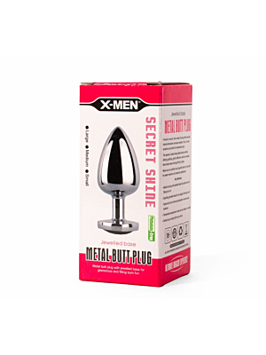 X-MEN Secret Shade Metal Butt Plug Red S