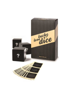 Love Dice Game - Bijoux Indiscrets Lucky Love Dice Black