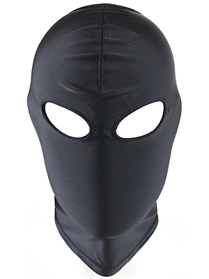 Bdsm 2-Hole Fetish Hood Black