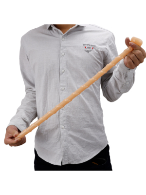Dildo Anal cu Ventuza Spirala Natural 47 cm