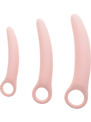Set of 3 Dildos Super Soft&Flexible Silicon Pink 