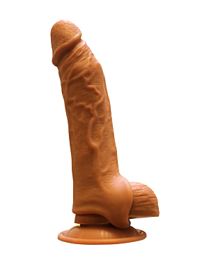 Scott Penis Extender + 4 cm Brown Liquid Silicone 15 cm