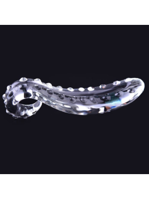 Glass Dildo Tentacle Transparent 15.5 cm