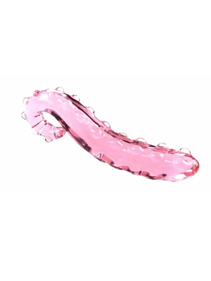 Glass Dildo Tentacle Pink 15.5 cm