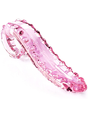 Tentacle Glass Penis 15.5 cm - Pink