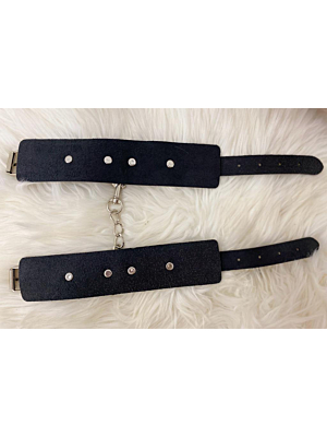 Naughty Leather Chain Handcuffs