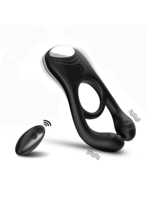 Veyron Vibrating Cock Ring with Remote Control – 9 Functions – Black