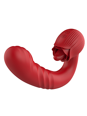 B - Series Cute Rose Thrusting Vibrator