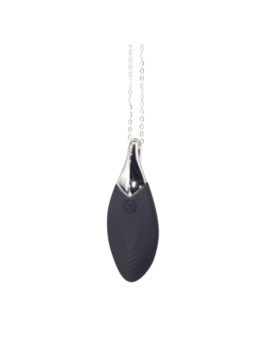 Vibrating necklace Liberty Leaf Black