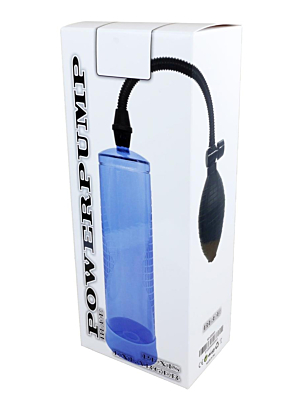 Powerpump Manual Vacuum Penis Pump with Size Scale - Blue