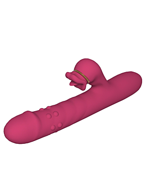 Rabbit Vibrator with Rotation & Licking Tongue – 7+7 Functions