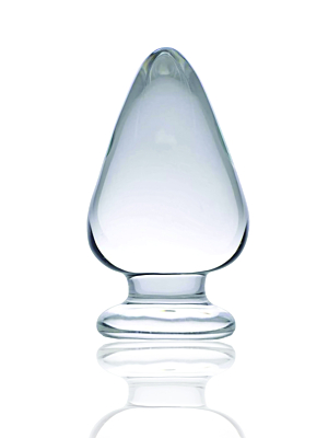 Anal Glass Plug No. 4 Premium Glass Clear Guilty Toys Sexxify