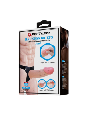 Pretty Love Stark Harness Briefs Flesh