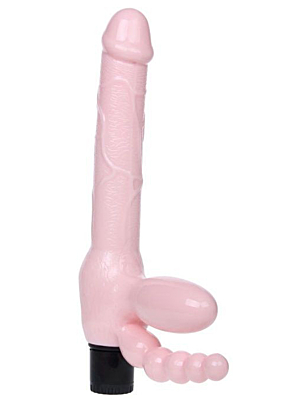 Women Strapon - Straples Dildo with anal plug Flesh