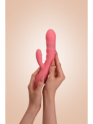 Svakom - Avery Powerful Thrusting Vibrator Strawberry Pink