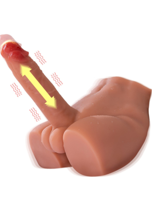 Peel Ass Masturbator and Dildo Thrusting