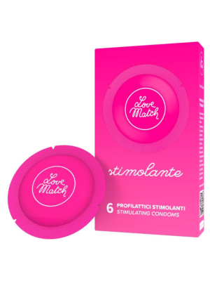 Love Match Stimulating 6 pieces condoms