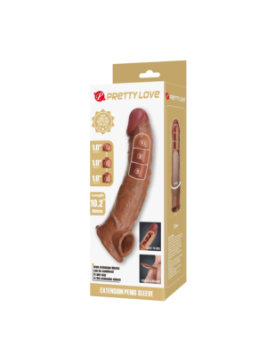 Pretty Love Extension Penis Sleeve 10,2" Brown